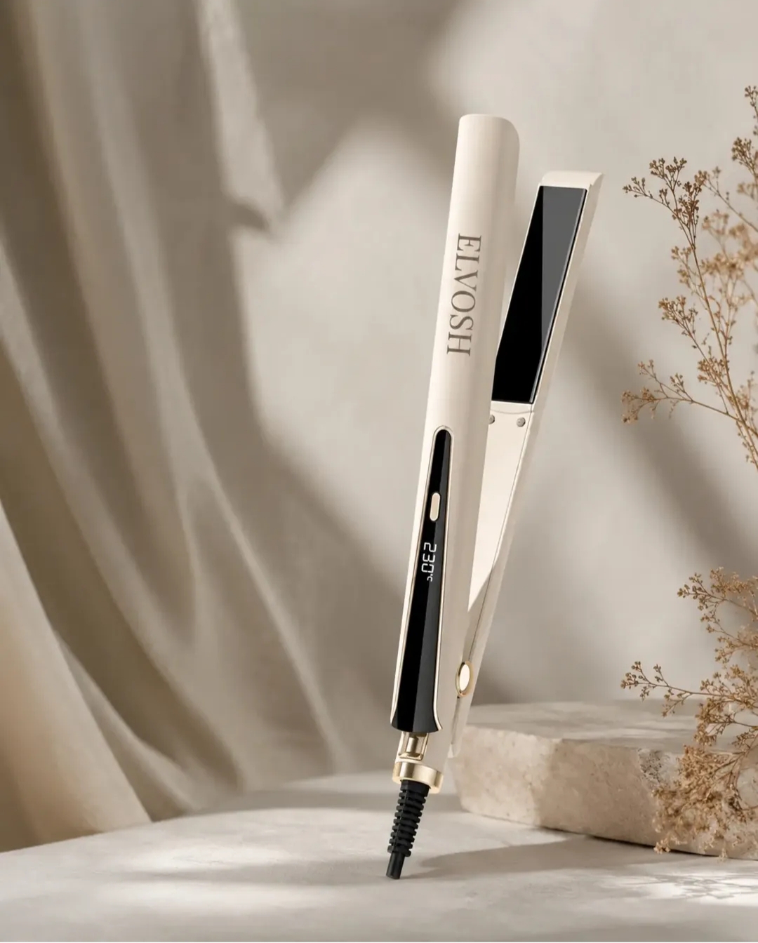 ELVOSH 2-in-1 Hair Straightener & curler 